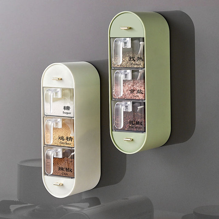 Viskana Kitchen Organizer Wall-Mounted Seasoning Station