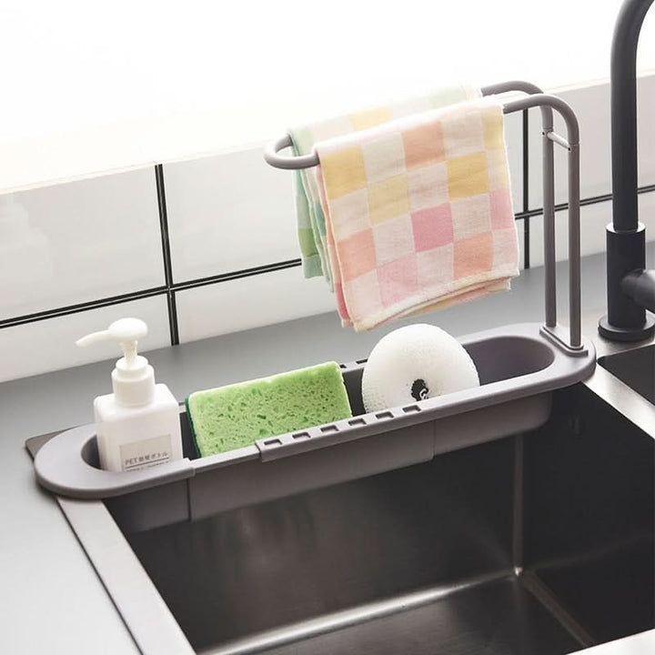 Viskana Sink Organizer with Drip Tray – Countertop Storage