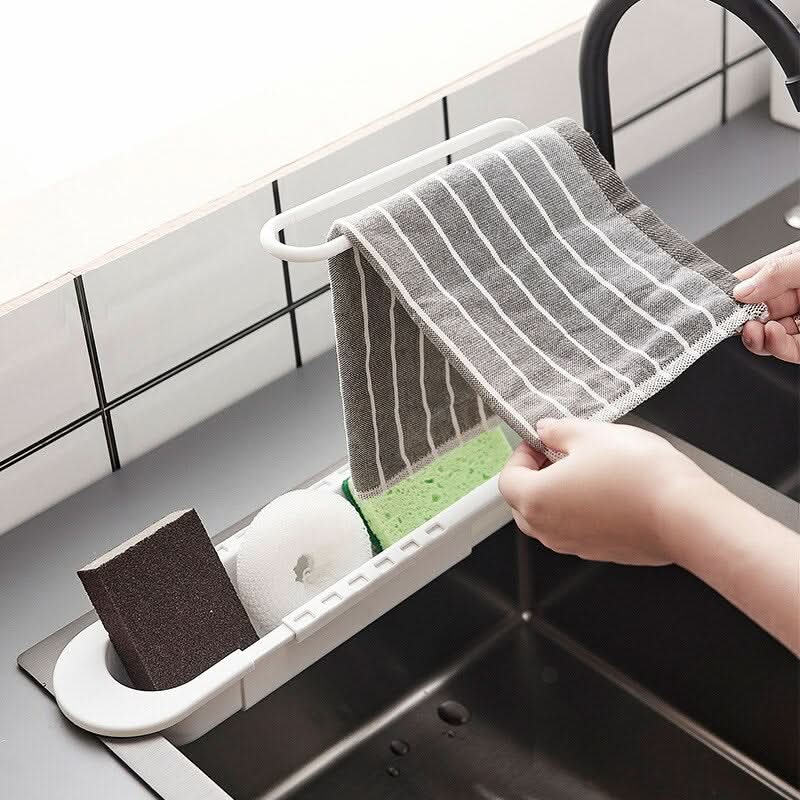 Viskana Sink Organizer with Drip Tray – Countertop Storage