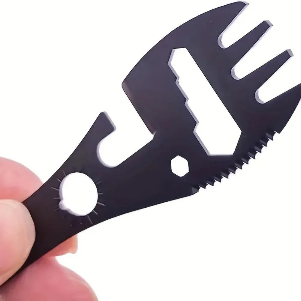 Viskana TrailSpork Pro | 6-in-1 stainless steel camping spork | fork, spoon, digging tool & self-defense | ultra-light & compact | for outdoor & survival