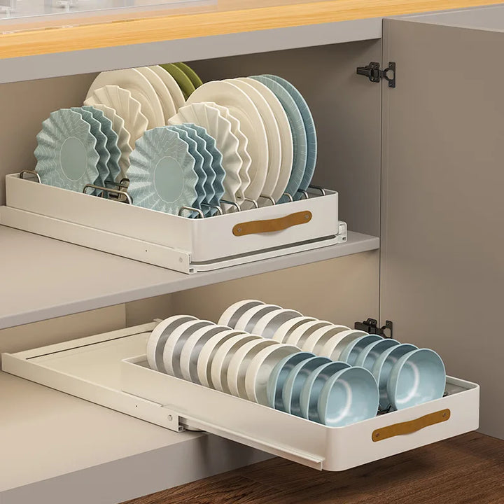Viskana Stainless Store Kitchen Cabinet Pull-Out Sliding Organizer
