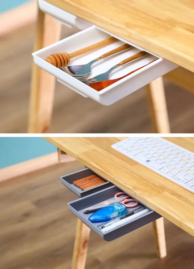 Viskana Self-Adhesive Desk Hidden Storage Box