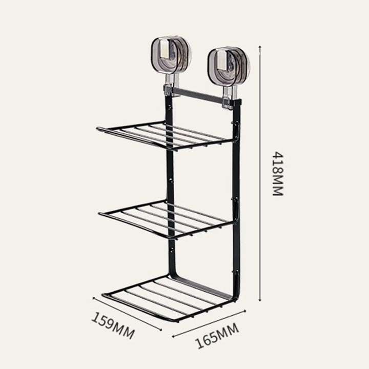 Viskana Food Preparation Wall-Mounted 3-Layer Organizer Rack