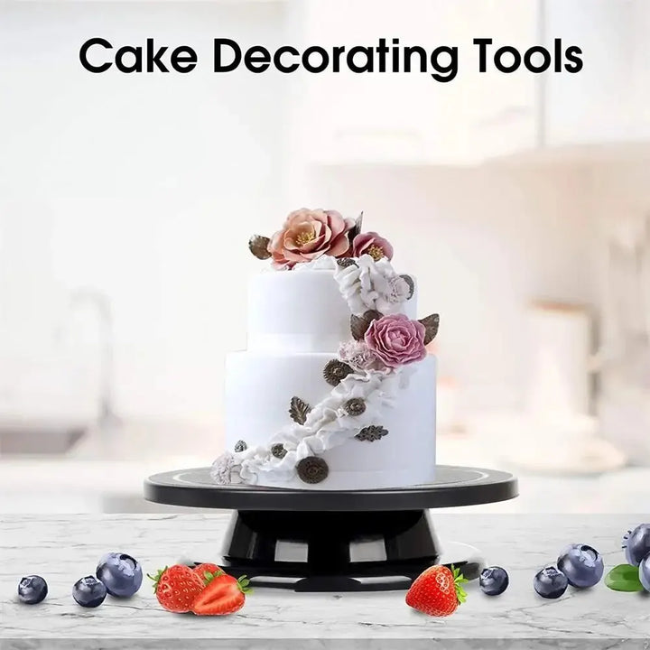 Viskana CakeMagic Turntable | 360° rotatable | Food safe | 28×28×6.4 cm