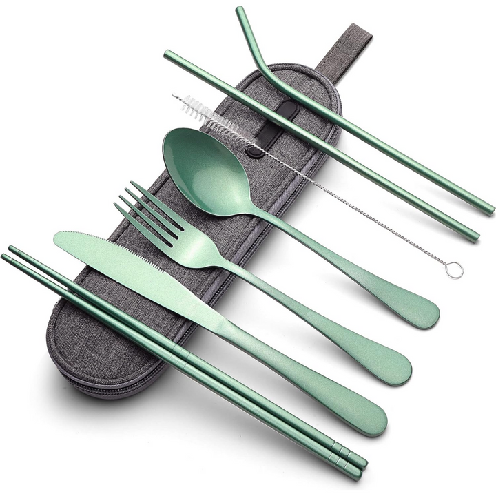 Viskana Cutlery Set GoCutlery | 4-piece for on the go | Stainless Steel & BPA-free | With Transport Case