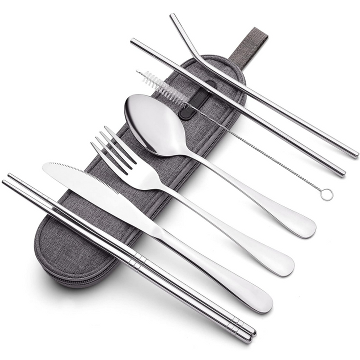 Viskana Cutlery Set GoCutlery | 4-piece for on the go | Stainless Steel & BPA-free | With Transport Case