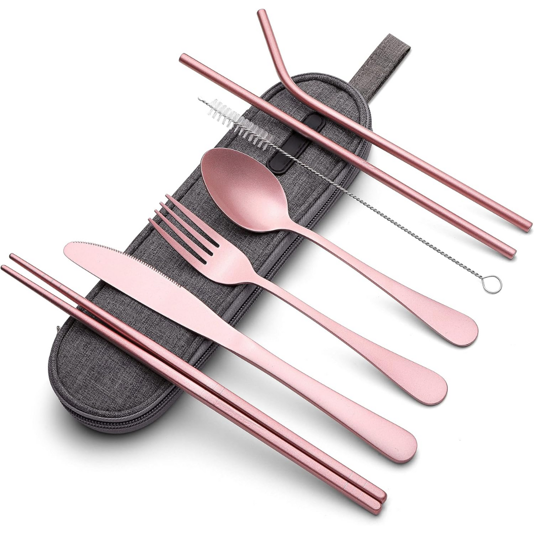 Viskana Cutlery Set GoCutlery | 4-piece for on the go | Stainless Steel & BPA-free | With Transport Case