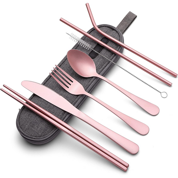 Viskana Cutlery Set GoCutlery | 4-piece for on the go | Stainless Steel & BPA-free | With Transport Case