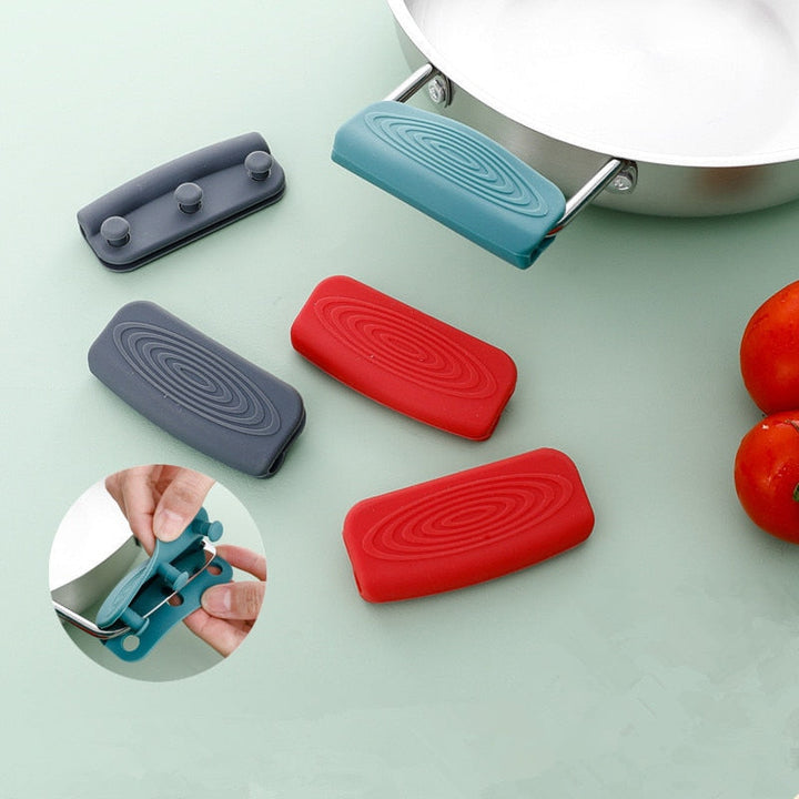 Viskana 2Pcs Silicone Heat Resistant Cookware Handle