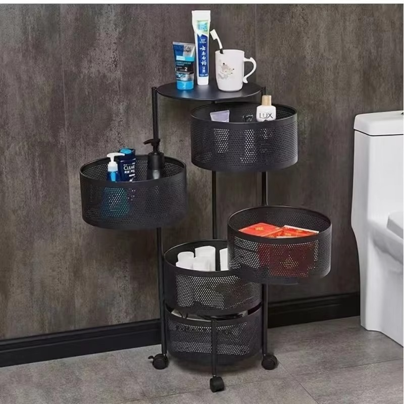 Viskana 360° Rotating Multi-Layer Kitchen Round Storage Rack