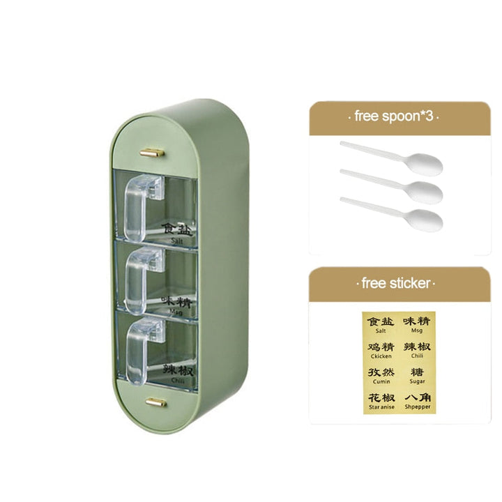 Viskana Kitchen Organizer Wall-Mounted Seasoning Station