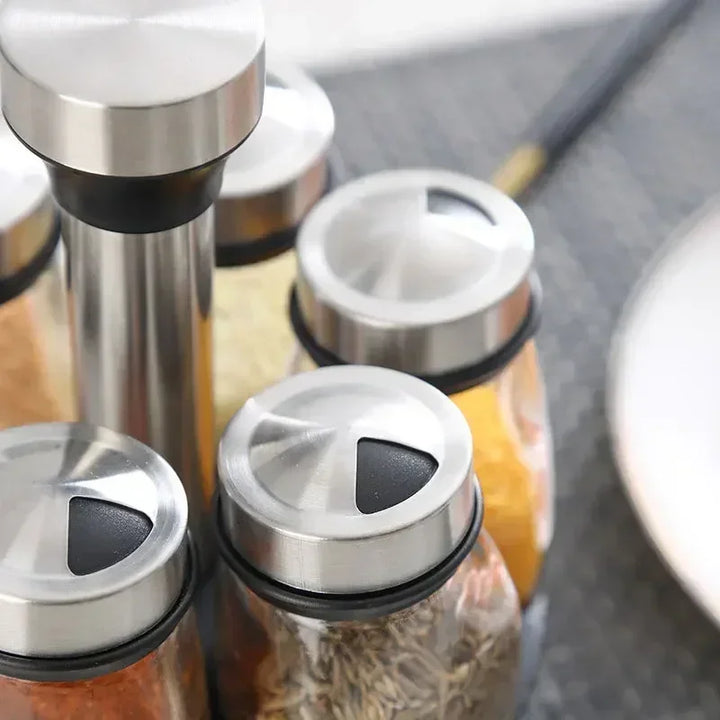 Viskana Elegant glass spice set for a stylish kitchen