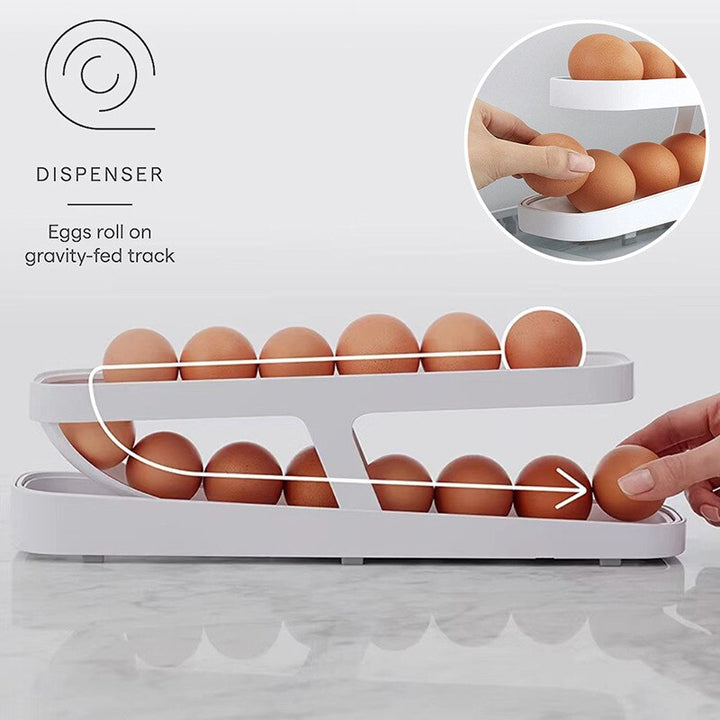 Viskana Automatic Egg Rolling Holder Organizer Rack