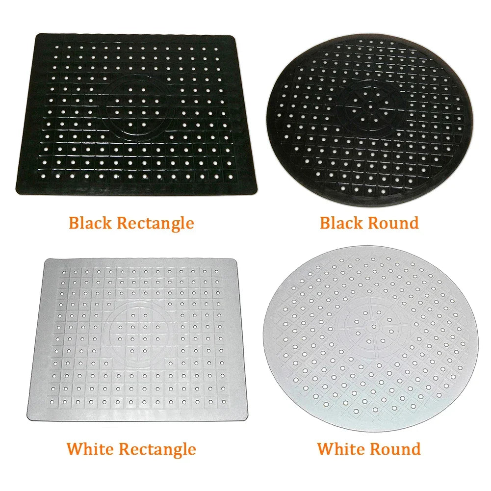 Viskana Rubberin Non-slip Sink Mat Made of Rubber | Heat-resistant Draining Mat & Base | Soft Silicone Mat for Kitchen & Bathroom | Rectangular or Round