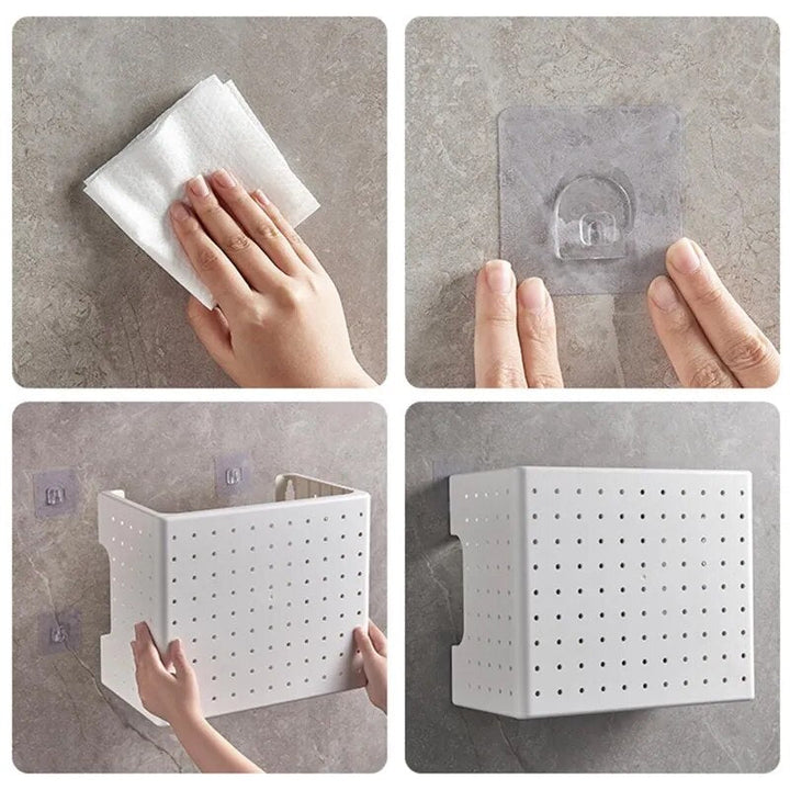 Viskana Kitchen Organizer Wall-Mounted Hole Board Storage Rack