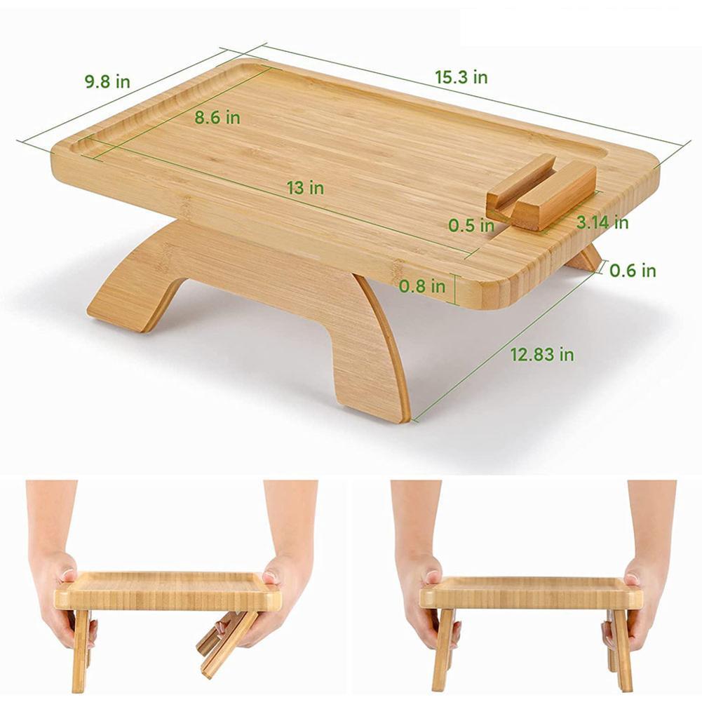 Viskana Comfy Sofa Armrest Wooden Tray