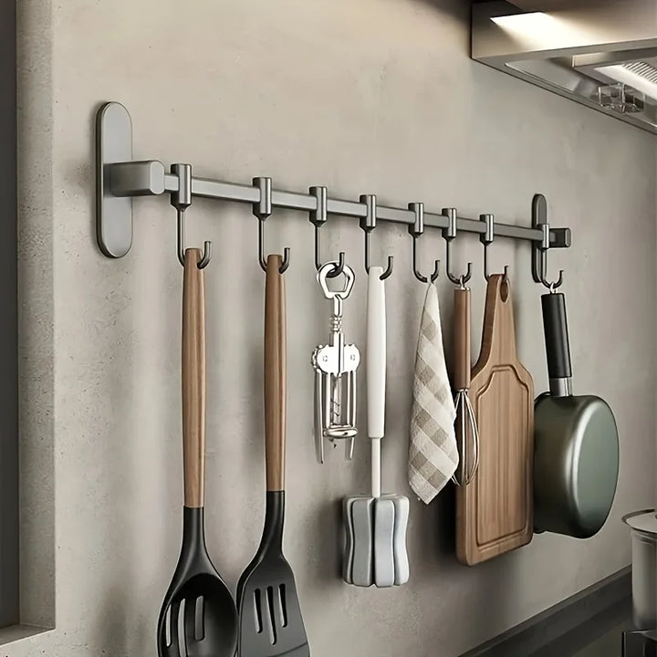 CookEase Kitchen Wall Shelf – Multifunctional Organizer for Lids, Spatulas & Kitchen Utensils Viskana