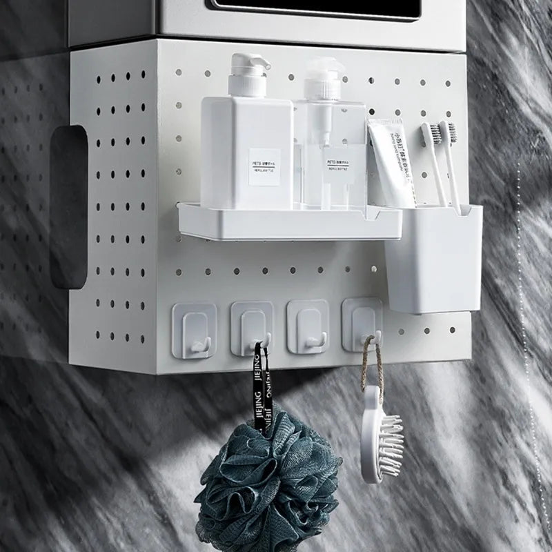 Viskana Kitchen Organizer Wall-Mounted Hole Board Storage Rack