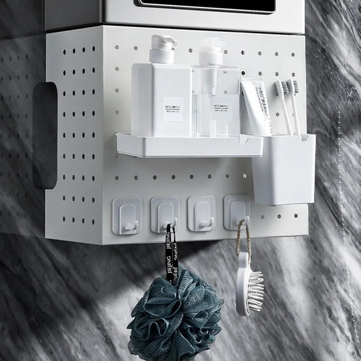 Viskana Kitchen Organizer Wall-Mounted Hole Board Storage Rack