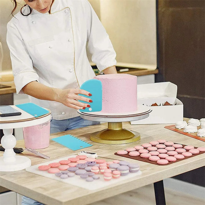 Viskana BakeDeko Piping Nozzle Set | Reusable Silicone Piping Bags with Stainless Steel Nozzles | For Cakes, Cupcakes & Pastries