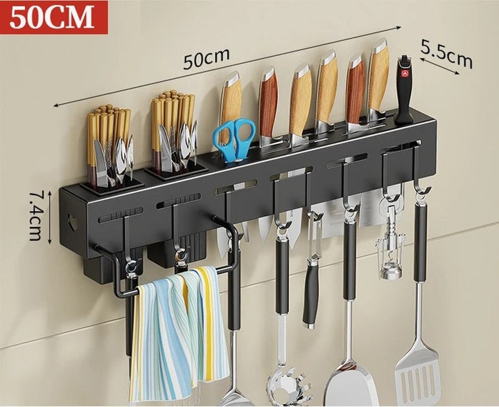 Viskana Modern Wall-Mounted Kitchen Organizer Tool Station