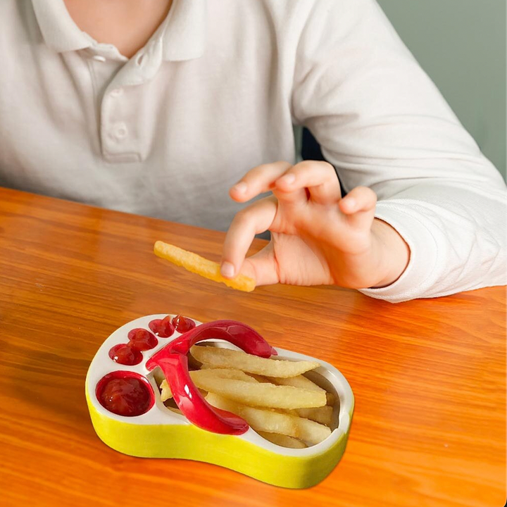 Viskana Ceramic Flip Flop Food Serving Bowl