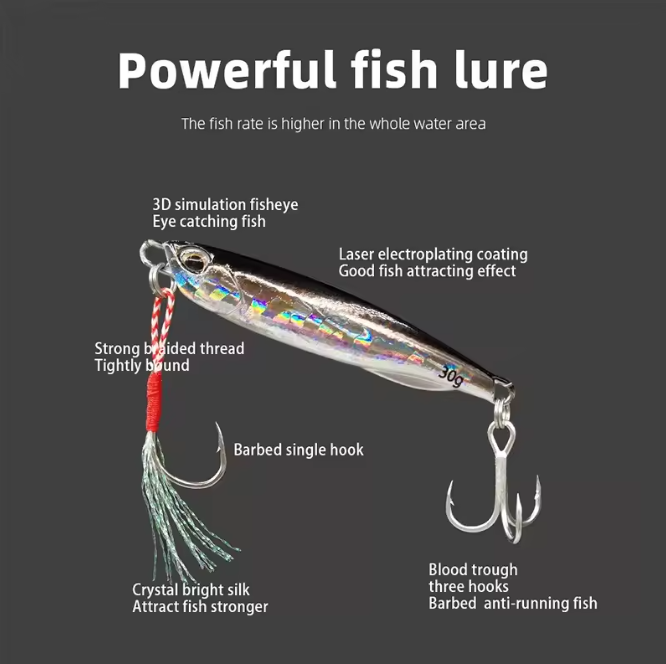 Jig blade metal jig spoon for sea bass Viskana