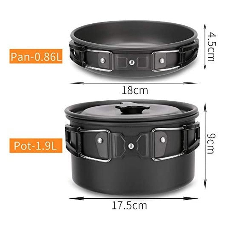 Camping Travel Cookware Kit Viskana
