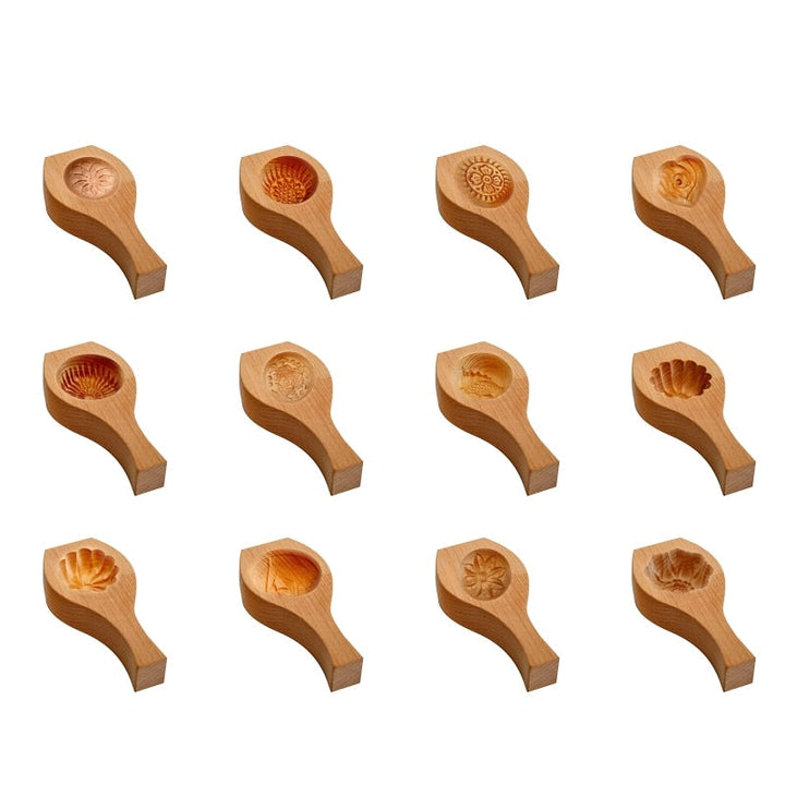Viskana Wooden Moon Dumpling Maker Mold
