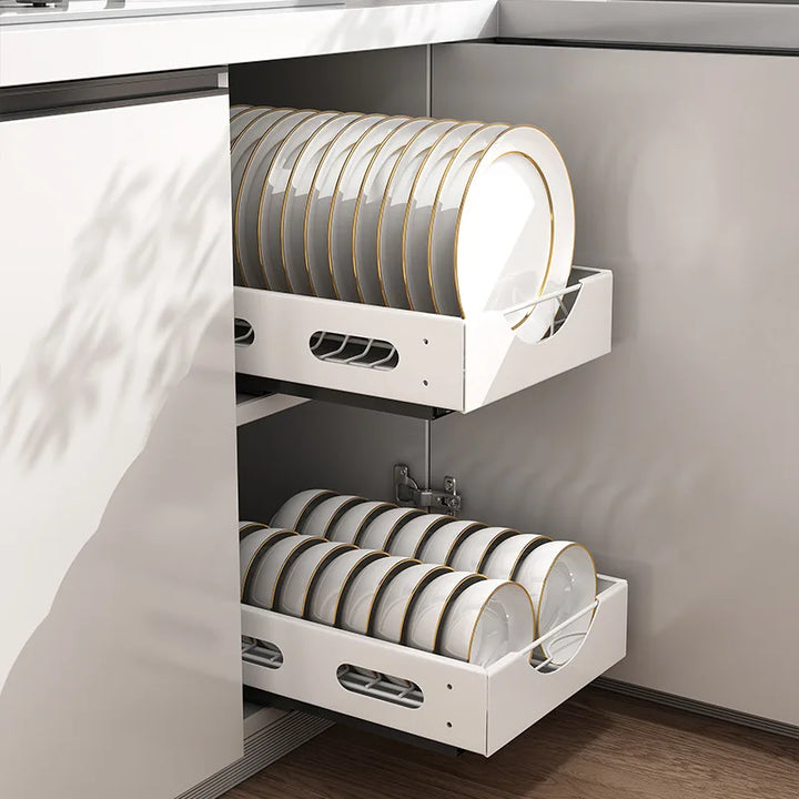 Viskana Under the Cabinet Smart Dish Organizer Rack