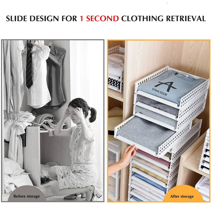 Viskana Sliding Wardrobe Clothes Organizer