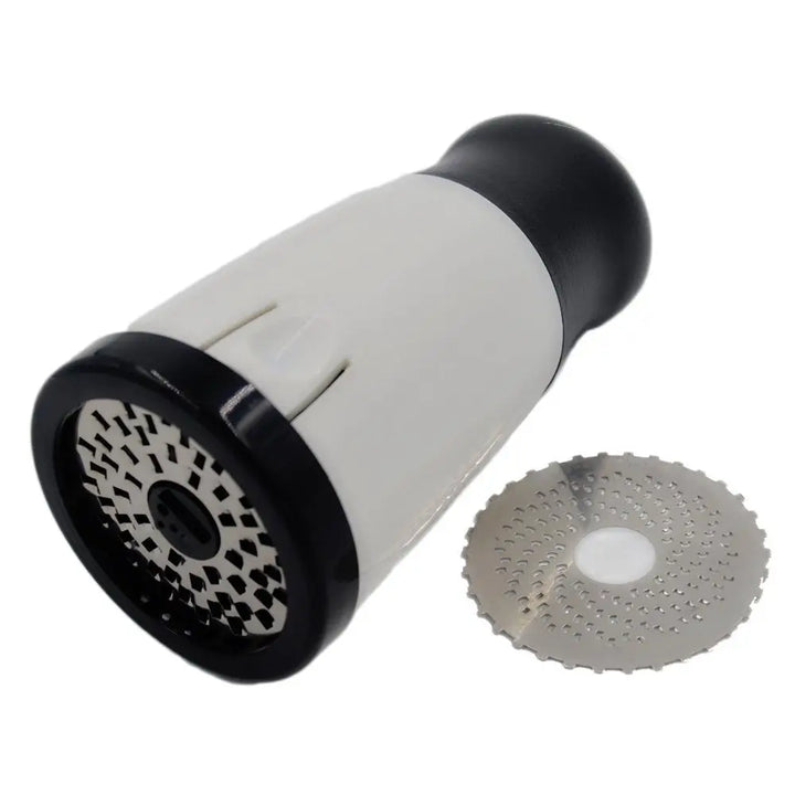 Viskana | Stainless Steel Cheese Grater GRATEVO DuoCut | Including 2 Cutting Inserts | Robust Cheese Slicer & Vegetable Grater