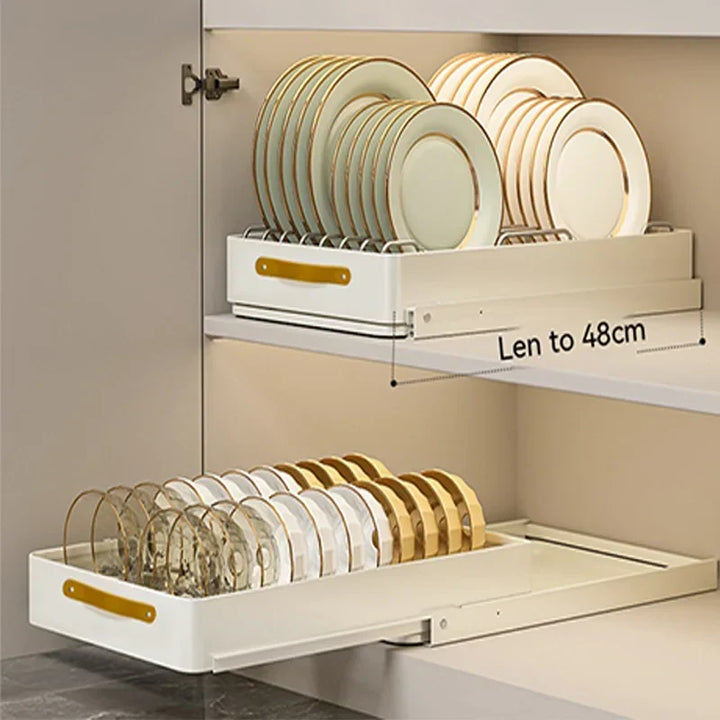 Viskana Stainless Store Kitchen Cabinet Pull-Out Sliding Organizer