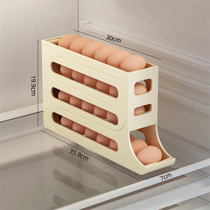 Viskana Eggs Dispenser Fridge Organizer Rack