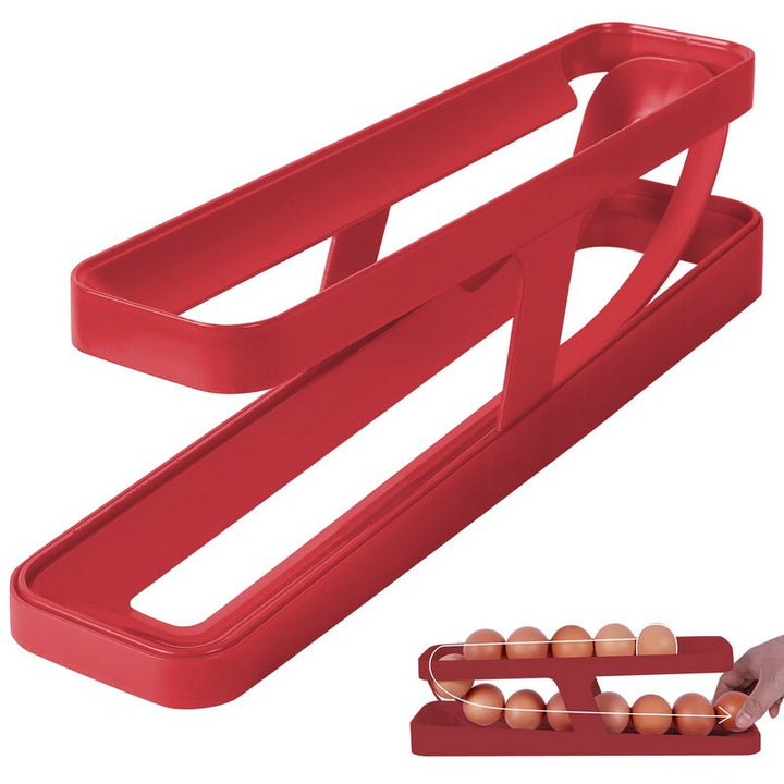 Viskana Automatic Egg Rolling Holder Organizer Rack
