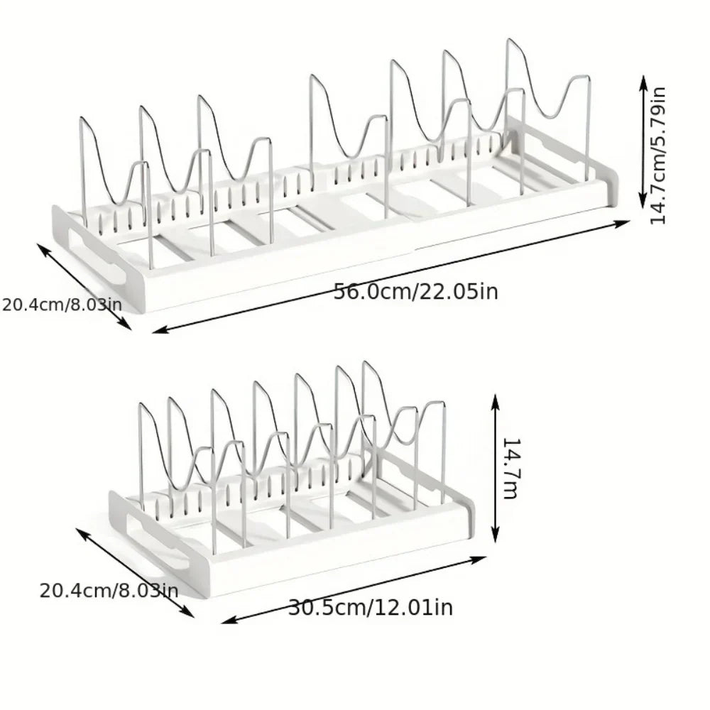 FlexiCook LidMaster – Foldable Kitchen Utensil & Pot Lid Holder for More Organization Viskana