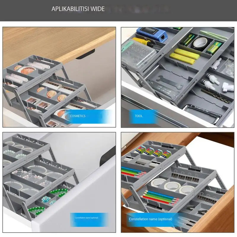 Viskana Multi Level Collapsible Organizer Drawer