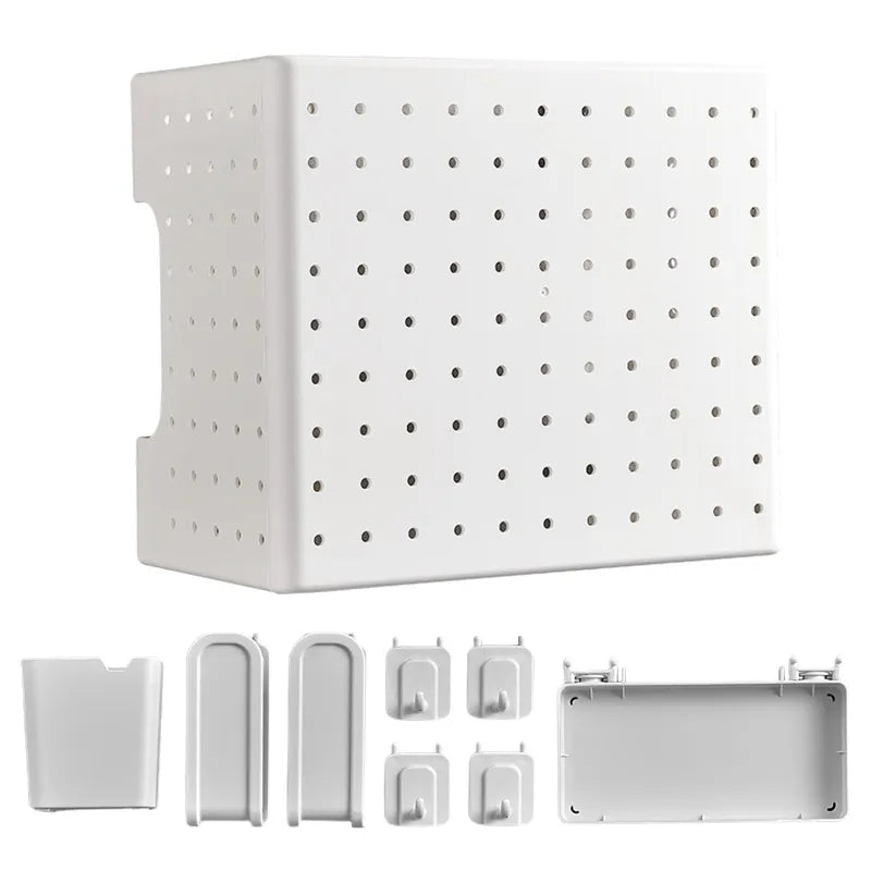 Viskana Kitchen Organizer Wall-Mounted Hole Board Storage Rack