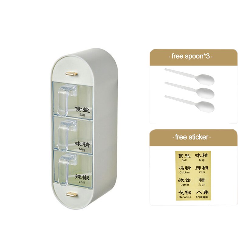 Viskana Kitchen Organizer Wall-Mounted Seasoning Station
