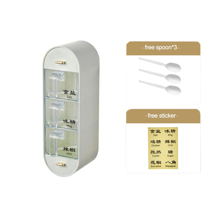 Viskana Kitchen Organizer Wall-Mounted Seasoning Station