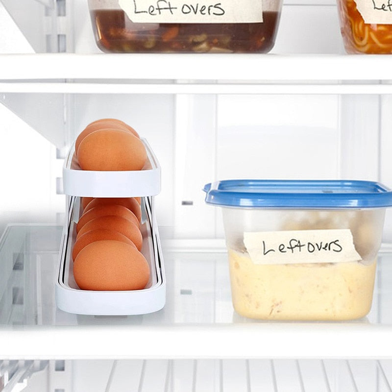 Viskana Automatic Egg Rolling Holder Organizer Rack