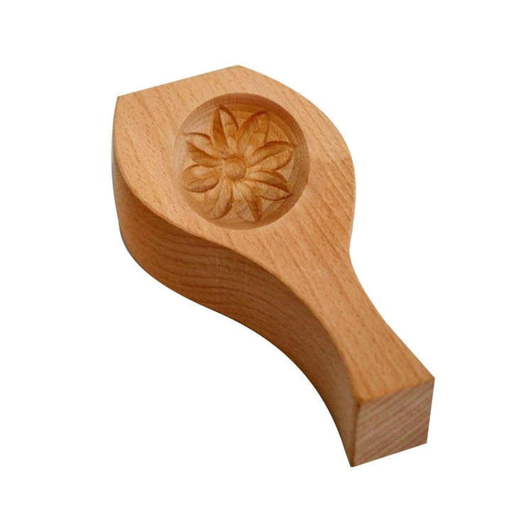 Viskana Wooden Moon Dumpling Maker Mold