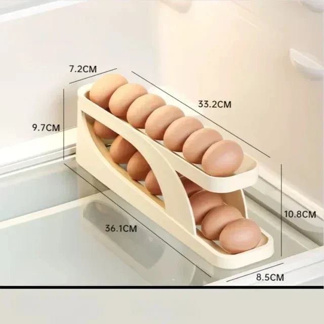 Viskana Eggs Dispenser Fridge Organizer Rack