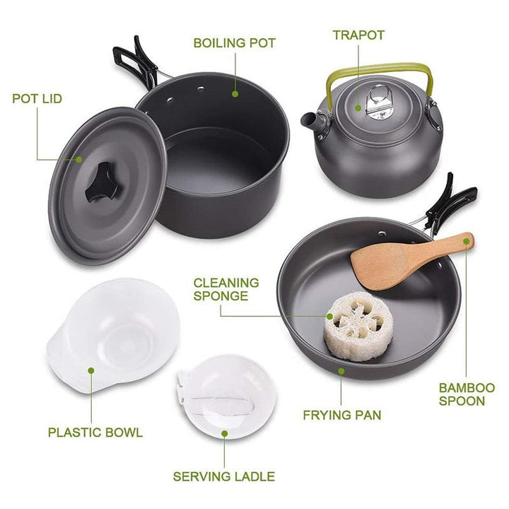Camping Travel Cookware Kit Viskana
