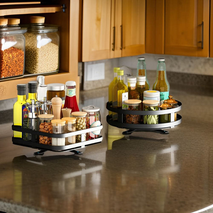 Viskana 360° Rotating Spice Rack Organizer for Countertop