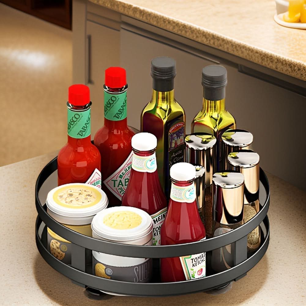 Viskana 360° Rotating Spice Rack Organizer for Countertop
