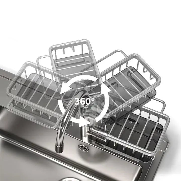 Viskana Faucet sink organizer – stainless steel, compact and practical