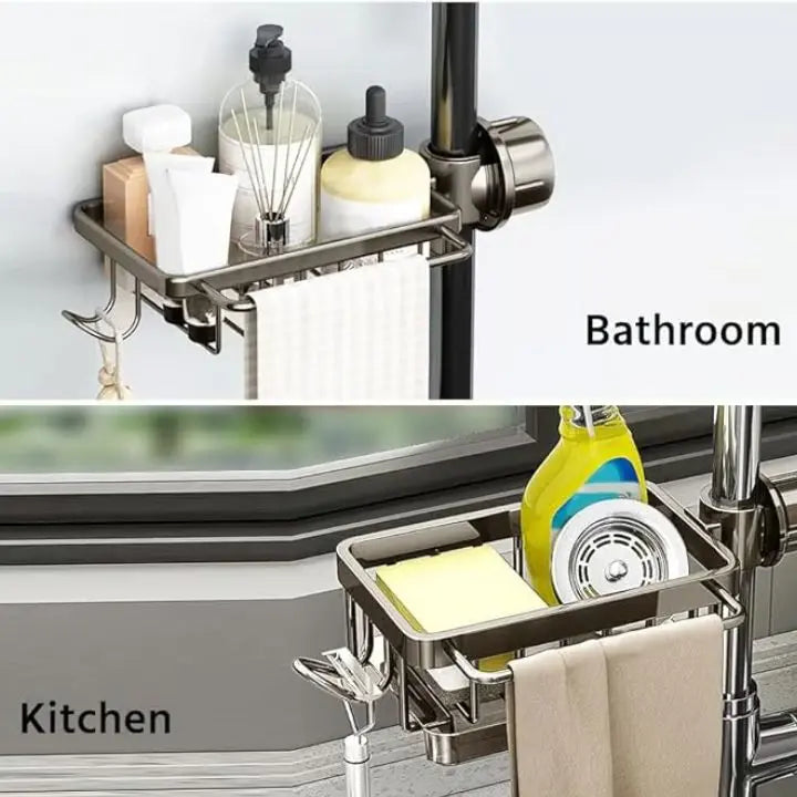 Viskana Faucet sink organizer – stainless steel, compact and practical