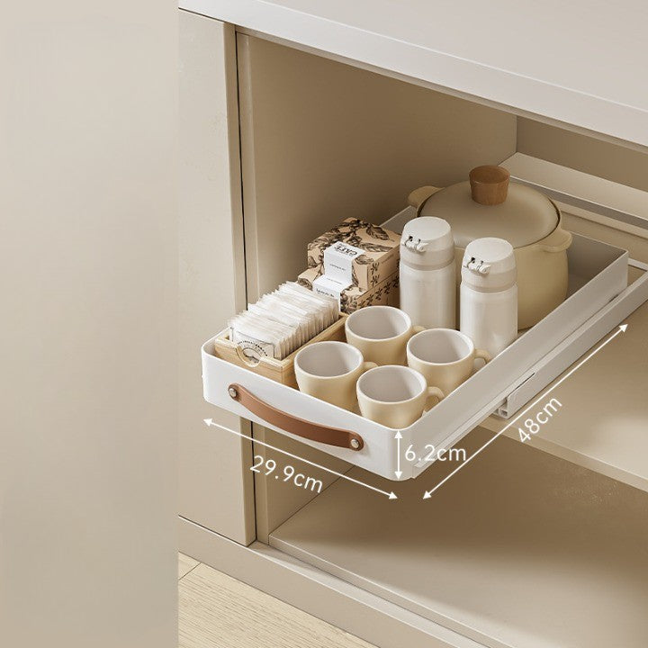 Viskana Stainless Steel Pull-Out Storage Kitchen Organizer Tray