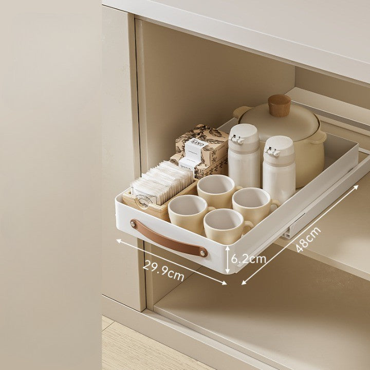 Viskana Stainless Steel Pull-Out Storage Kitchen Organizer Tray